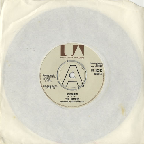 The Hitters Hypocrite 7" vinyl single (7 inch record / 45) UK T8H07HY474294