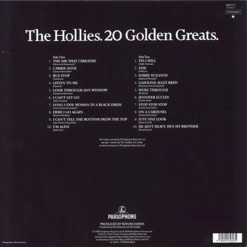 The Hollies 20 Golden Greats vinyl LP album (LP record) UK HLLLPGO849235