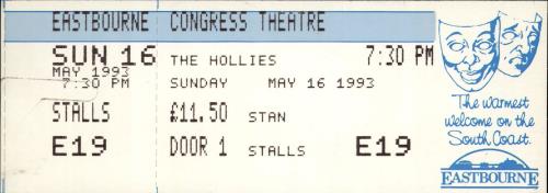 The Hollies 30th Anniversary Tour + Ticket Stub & Flyers tour programme UK HLLTRTH689412