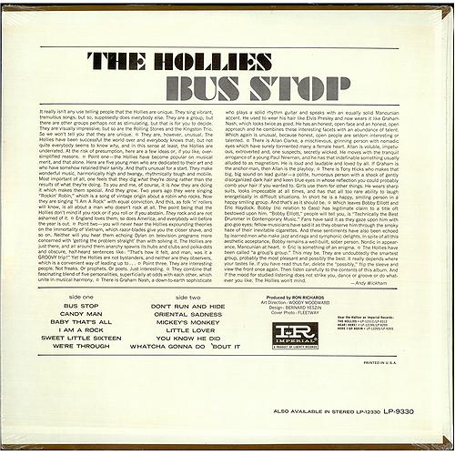 The Hollies Bus Stop - Sealed vinyl LP album (LP record) US HLLLPBU421791