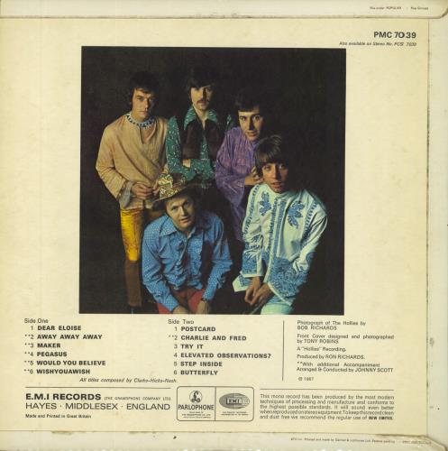 The Hollies Butterfly - 1st - EX vinyl LP album (LP record) UK HLLLPBU724406