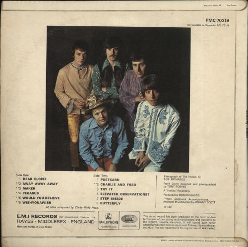 The Hollies Butterfly - 1st - VG vinyl LP album (LP record) UK HLLLPBU716246