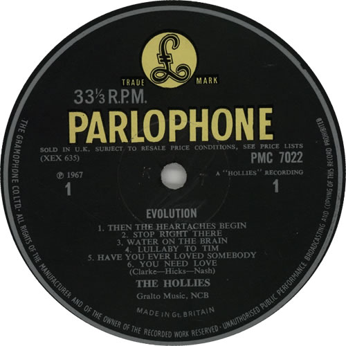 The Hollies Evolution - 1st - EX vinyl LP album (LP record) UK HLLLPEV638995