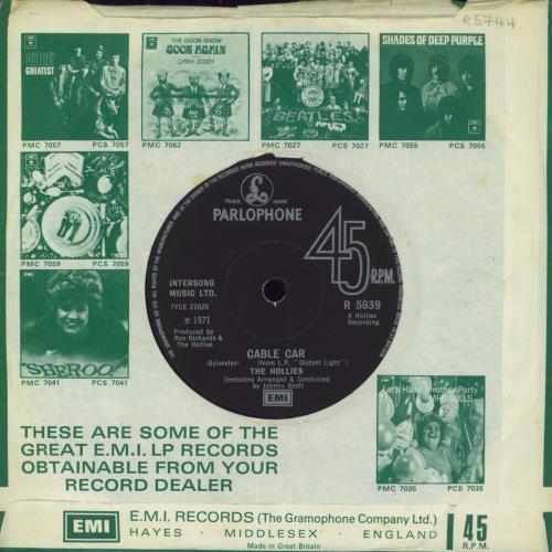 The Hollies Long Cool Woman In A Black Dress - Solid 7" vinyl single (7 inch record / 45) UK HLL07LO242476