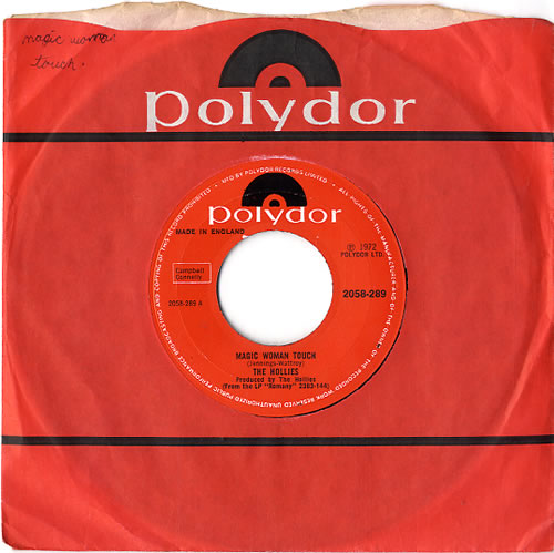 The Hollies Magic Woman Touch 7" vinyl single (7 inch record / 45) UK HLL07MA623041