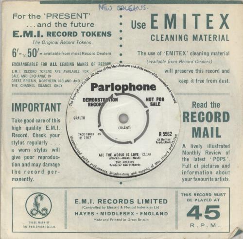 The Hollies On A Carousel - A Label - VG 7" vinyl single (7 inch record / 45) UK HLL07ON875377