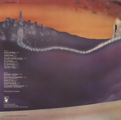 The Hollies Out On The Road vinyl LP album (LP record) German HLLLPOU855139