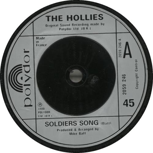 The Hollies Soldier's Song 7" vinyl single (7 inch record / 45) French HLL07SO694926