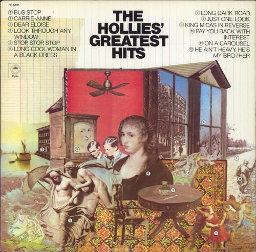 The Hollies The Hollies' Greatest Hits vinyl LP album (LP record) US HLLLPTH823171