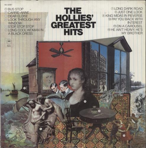 The Hollies The Hollies' Greatest Hits vinyl LP album (LP record) US HLLLPTH846576