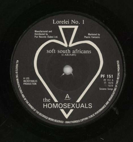 The Homosexuals Hearts In Exile 7" vinyl single (7 inch record / 45) UK HMX07HE396123