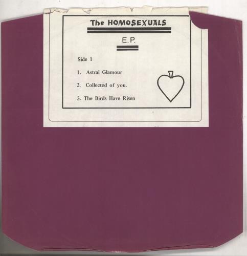 The Homosexuals The Homosexuals EP 12" vinyl single (12 inch record / Maxi-single) UK HMX12TH738699