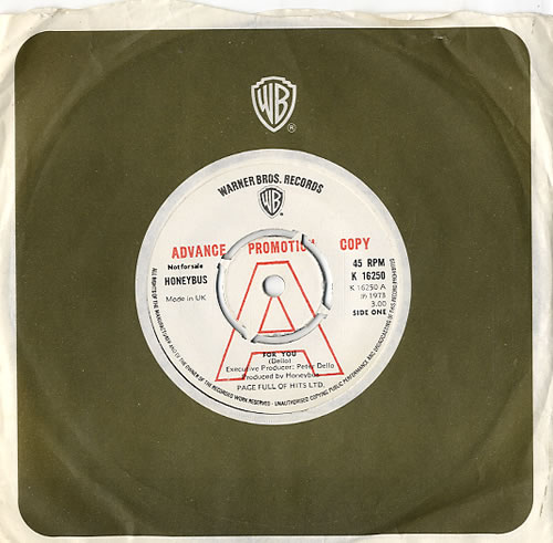 The Honeybus For You - A-Label 7" vinyl single (7 inch record / 45) UK HYB07FO630256