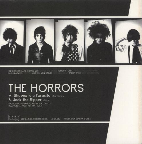 The Horrors Sheena Is A Parasite 7" vinyl single (7 inch record / 45) UK HO507SH414130