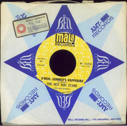 The Hot Dog Stand C'mon, Summer's Happening 7" vinyl single (7 inch record / 45) US 5LI07CM806300