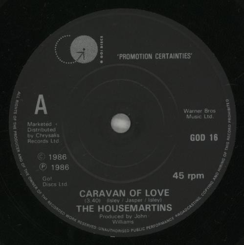 The Housemartins Caravan Of Love - paper label 7" vinyl single (7 inch record / 45) UK HMT07CA879228