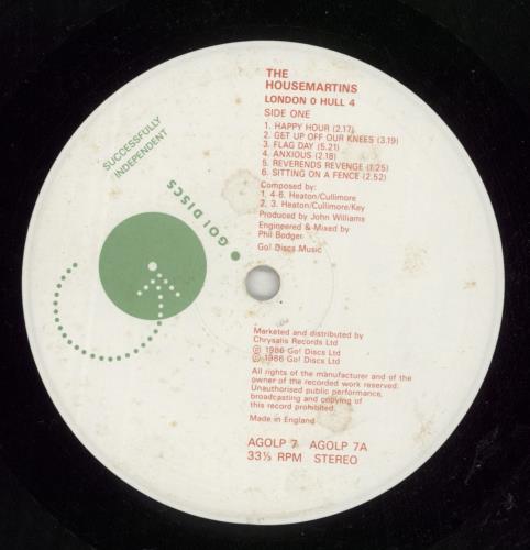 The Housemartins London 0 Hull 4 vinyl LP album (LP record) UK HMTLPLO869242