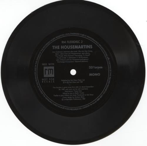 The Housemartins RM Flexidisc 7" vinyl single (7 inch record / 45) UK HMT07RM48112