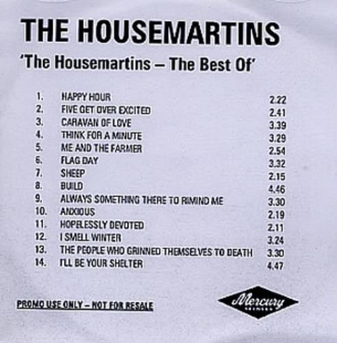 The Housemartins The Best Of CD-R acetate UK HMTCRTH343697