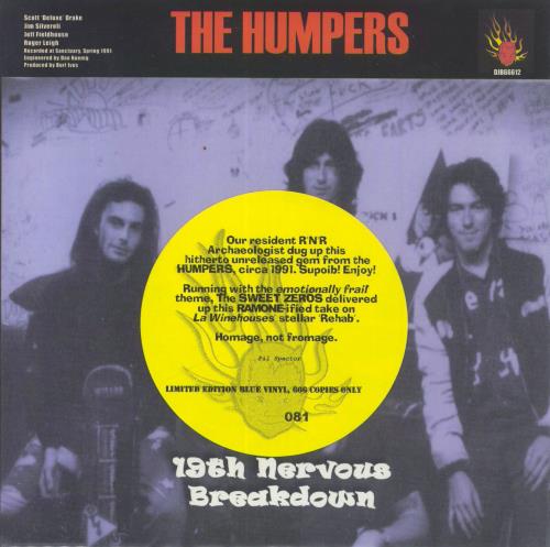 The Humpers 19th Nervous Breakdown / Rehab 7" vinyl single (7 inch record / 45) UK 5YF07TH823461