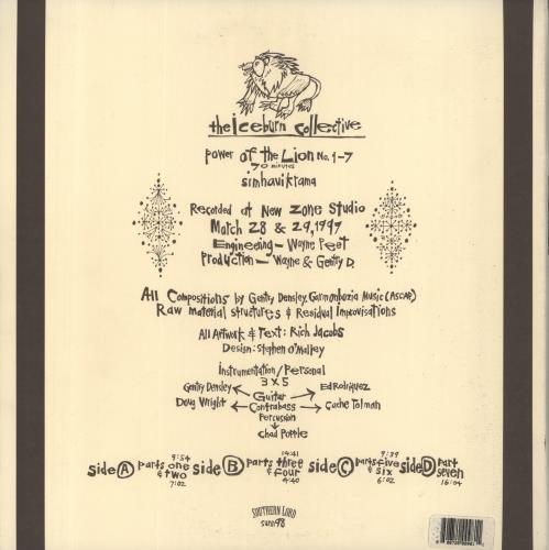 The Iceburn Collective Power Of The Lion - 180g 2-LP vinyl record set (Double LP Album) US 64U2LPO835145