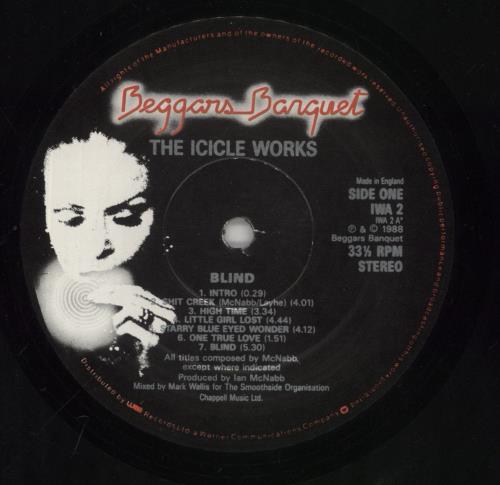 The Icicle Works Blind vinyl LP album (LP record) UK ICILPBL311588
