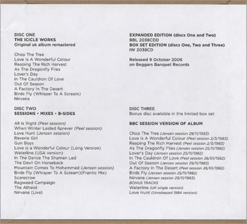 The Icicle Works The Icicle Works CD-R acetate UK ICICRTH380755