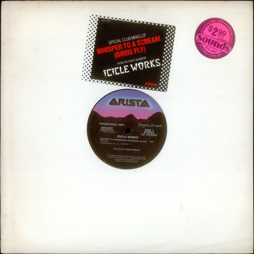 The Icicle Works Whisper To A Scream (Birds Fly) 12" vinyl single (12 inch record / Maxi-single) US ICI12WH538657