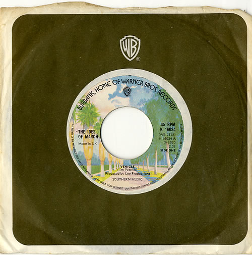 The Ides Of March Vehicle - Wide 7" vinyl single (7 inch record / 45) UK IOM07VE609879