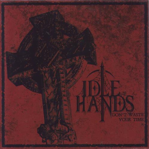 The Idle Hands Don't Waste Your Time - Red/Black Marble Vinyl 12" vinyl single (12 inch record / Maxi-single) German IDE12DO832481