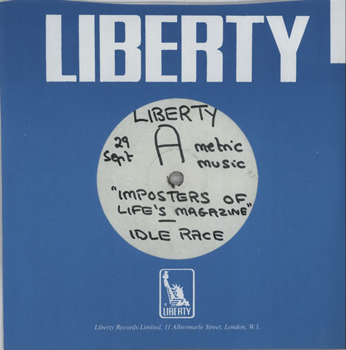 The Idle Race Imposters Of Life's Magazine - White Label 7" vinyl single (7 inch record / 45) UK IDL07IM627362
