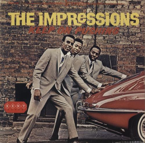 The Impressions Keep On Pushing vinyl LP album (LP record) UK IPRLPKE883887