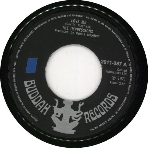 The Impressions Love Me - Wide 7" vinyl single (7 inch record / 45) UK IPR07LO721934