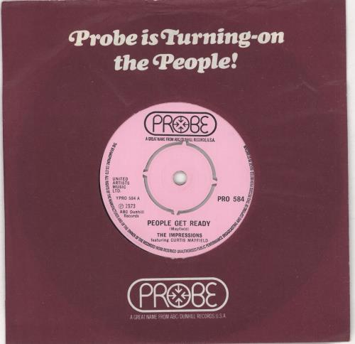The Impressions People Get Ready 7" vinyl single (7 inch record / 45) UK IPR07PE741010