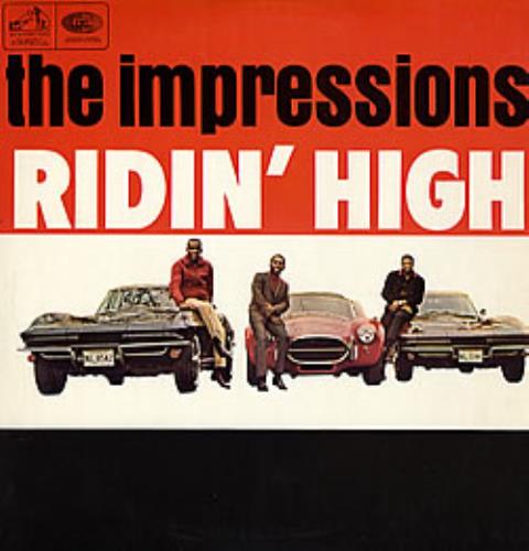 The Impressions Ridin' High vinyl LP album (LP record) UK IPRLPRI281708