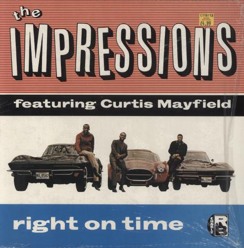 The Impressions Right On Time vinyl LP album (LP record) UK IPRLPRI542969