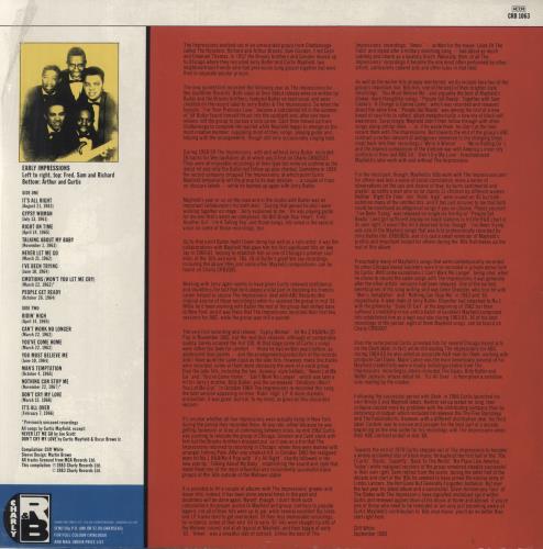 The Impressions Right On Time vinyl LP album (LP record) UK IPRLPRI542969