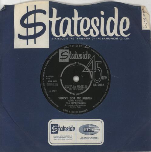 The Impressions You've Got Me Runnin' 7" vinyl single (7 inch record / 45) UK IPR07YO862873