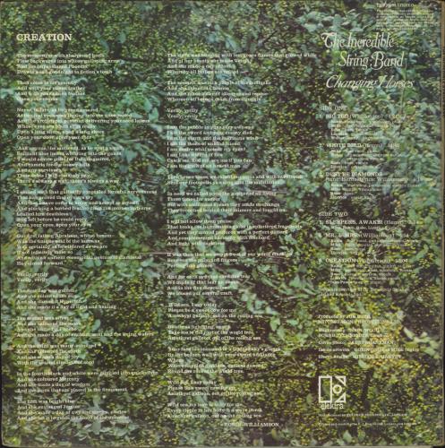 The Incredible String Band Changing Horses vinyl LP album (LP record) UK ISTLPCH817611