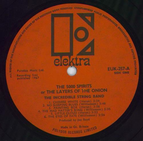The Incredible String Band The 5000 Spirits Or The Layers Of The Onion vinyl LP album (LP record) UK ISTLPTH818569