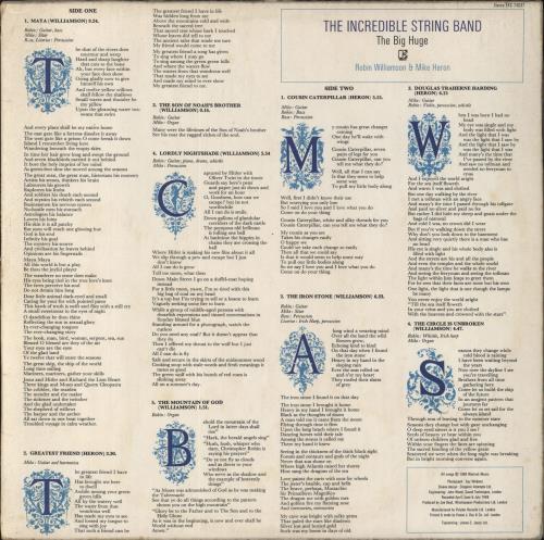 The Incredible String Band The Big Huge - 1st vinyl LP album (LP record) UK ISTLPTH800419