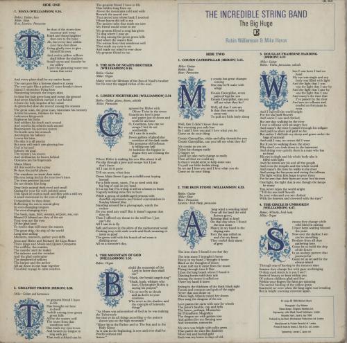 The Incredible String Band The Big Huge vinyl LP album (LP record) US ISTLPTH660220