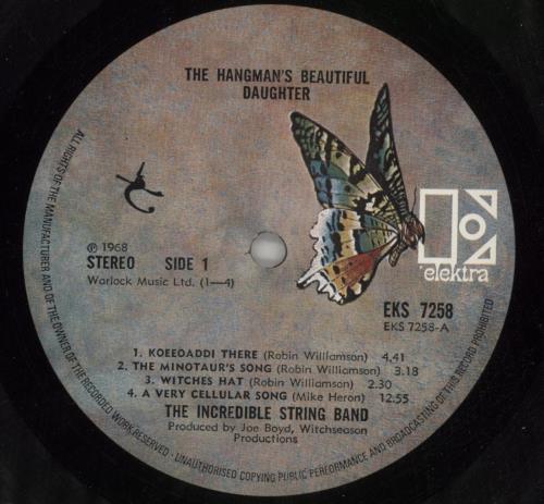The Incredible String Band The Hangman's Beautiful Daughter vinyl LP album (LP record) UK ISTLPTH766517