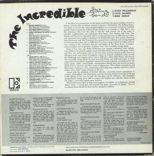 The Incredible String Band The Incredible String Band - 2nd vinyl LP album (LP record) US ISTLPTH591986