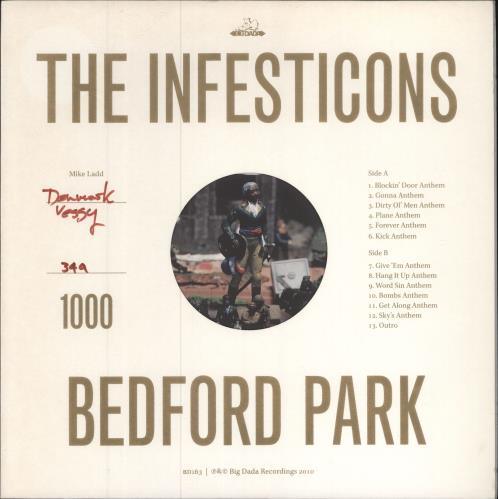 The Infesticons Bedford Park - Numbered vinyl LP album (LP record) UK 4HPLPBE781456