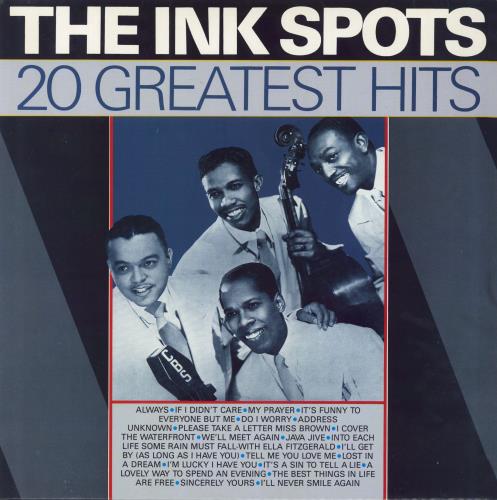 The Ink Spots 20 Greatest Hits vinyl LP album (LP record) German I/SLPGR794758