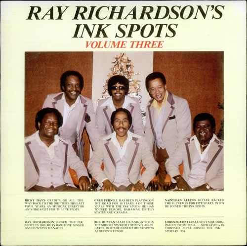 The Ink Spots Volume Three vinyl LP album (LP record) Canadian I/SLPVO529809