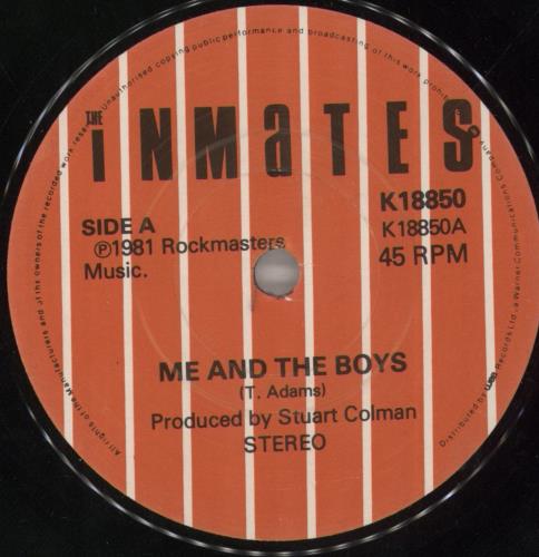 The Inmates Me And The Boys 7" vinyl single (7 inch record / 45) UK INM07ME115072