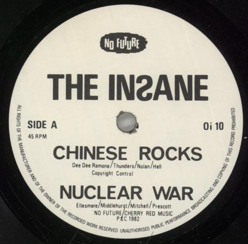 The Insane El Salvador 7" vinyl single (7 inch record / 45) UK 9J807EL889319