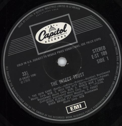 The Insect Trust The Insect Trust - 1st vinyl LP album (LP record) UK IN0LPTH781995